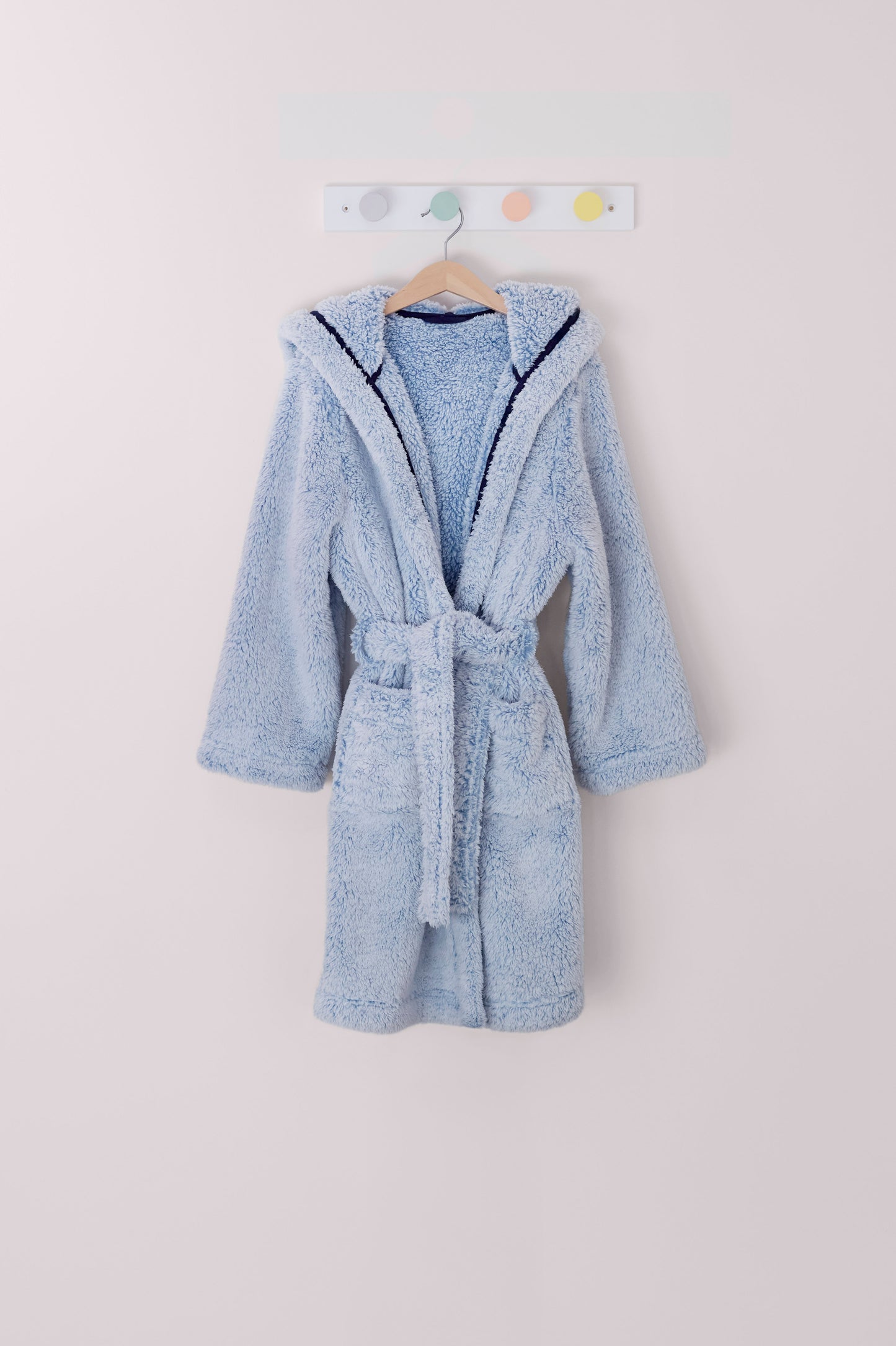 Kid's cosy frosted fleece hooded robe (7 - 13 years)