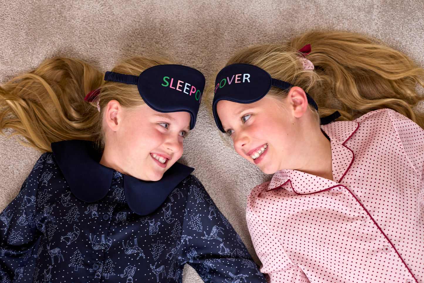 Kid's 'Sleepover' satin eye mask (4 - 12 years)