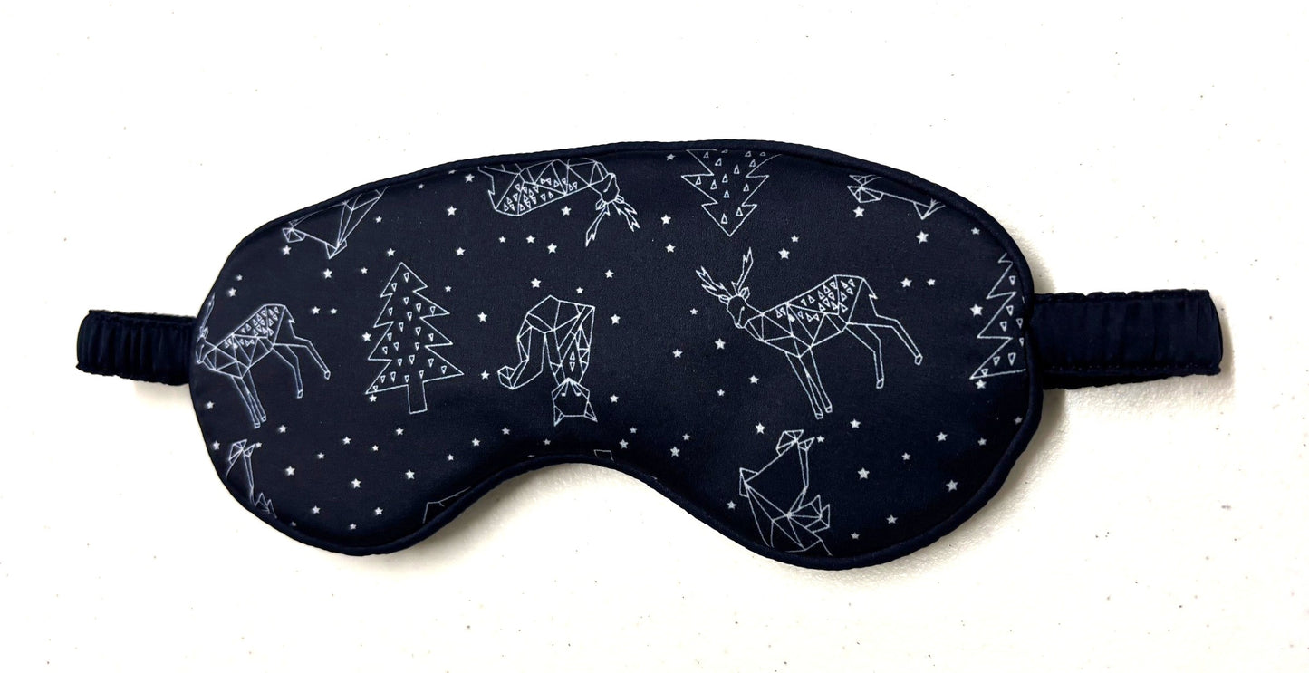 Kid's 'animal origami' satin eye mask (4-12 years)