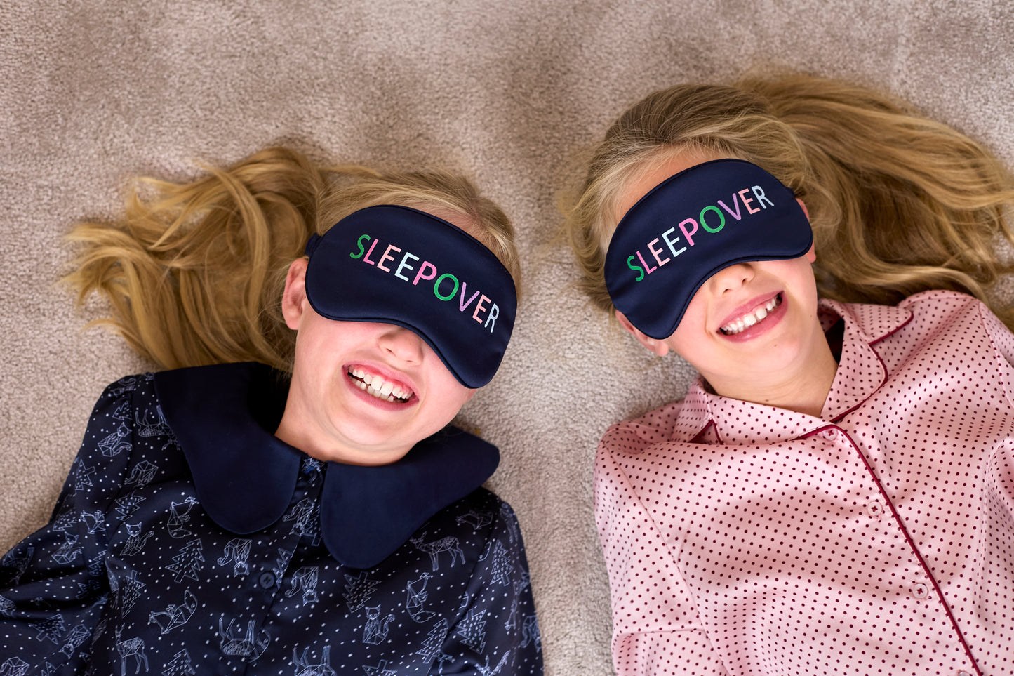 Kid's 'Sleepover' satin eye mask (4 - 12 years)